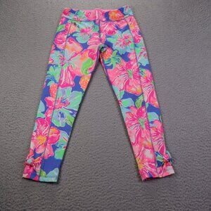 Lilly Pulitzer Melody Luxletic Leggings Girls Large (8-10) Multicolor Floral